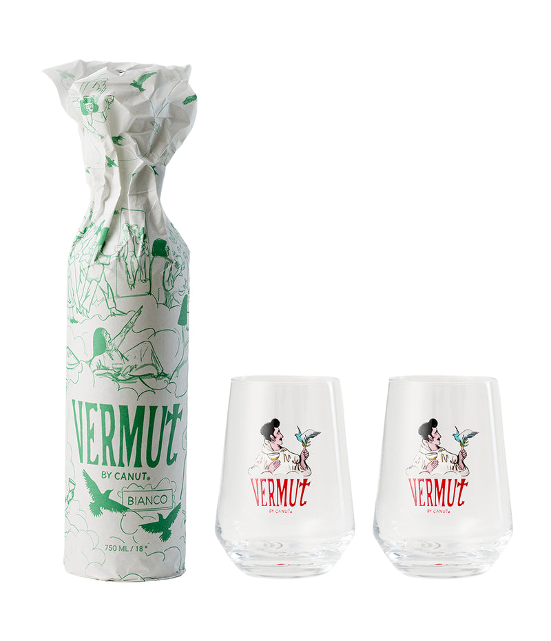 Vermut Bianco 750 ml + 2 copas Vermut