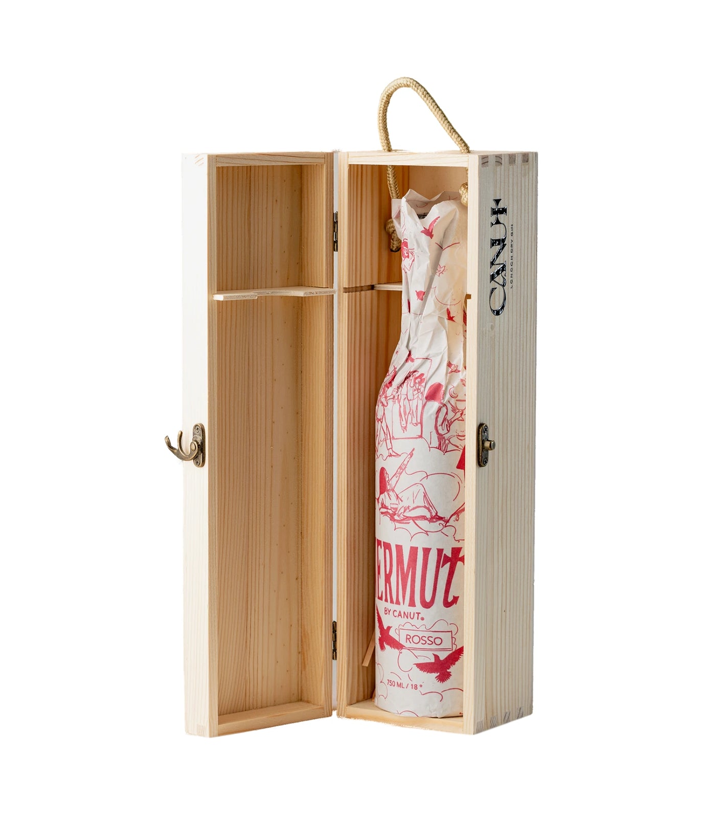 Caja de madera + Vermut Rosso 750 ml