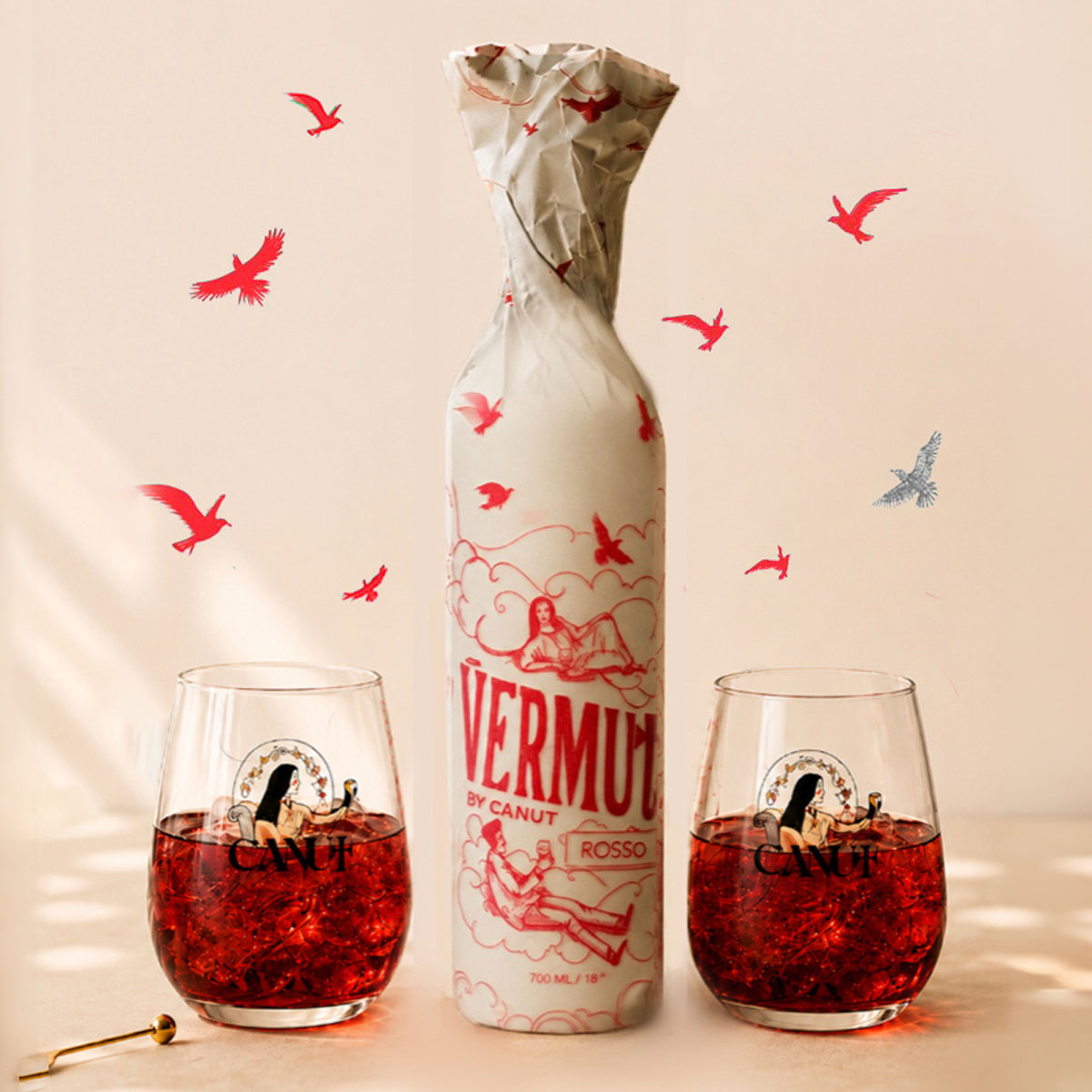 Vermut + 2 Copas Ilustradas