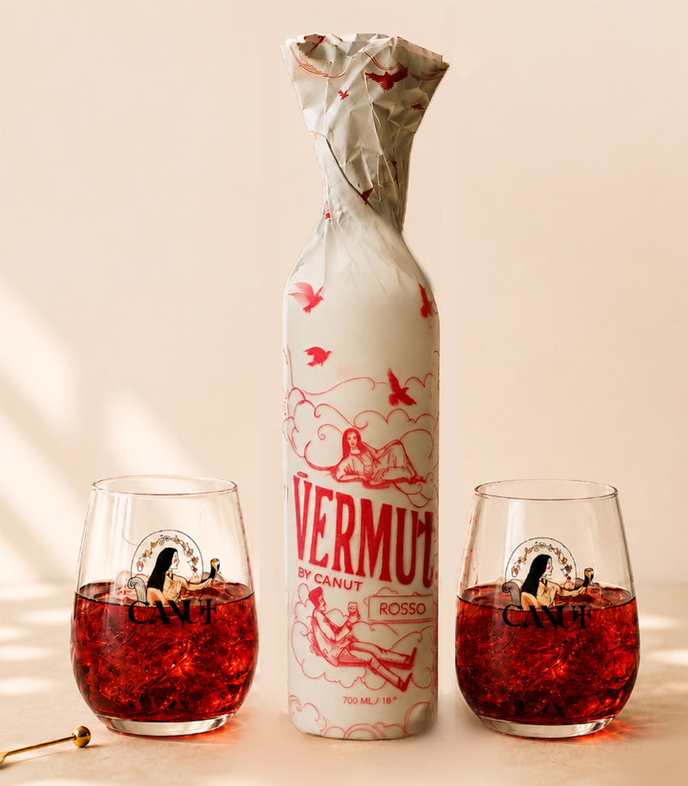 Vermut + 2 Copas Ilustradas